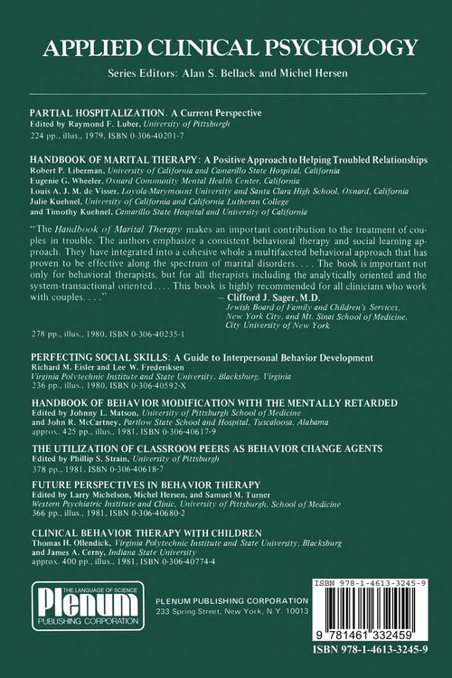 Produktbild: Future Perspectives in Behavior Therapy