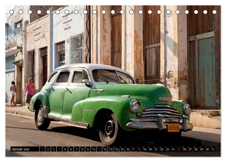 Produktbild: Classic Cars of Cuba (Tischkalender 2026 DIN A5 quer), CALVENDO Monatskalender