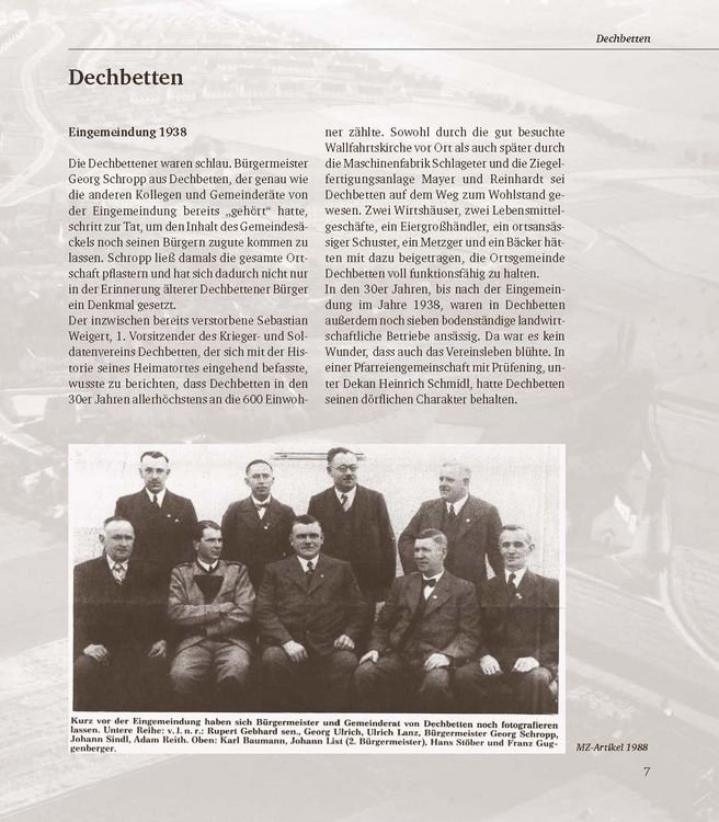 Produktbild: Dechbetten, Ziegetsdorf und K&ouml;nigswiesen