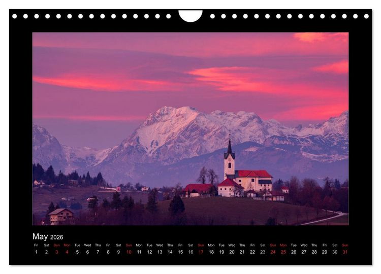 Produktbild: Landscapes of Slovenia (Wall Calendar 2026 DIN A4 landscape), CALVENDO 12 Month Wall Calendar