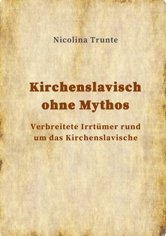 Produktbild: Kirchenslavisch ohne Mythos