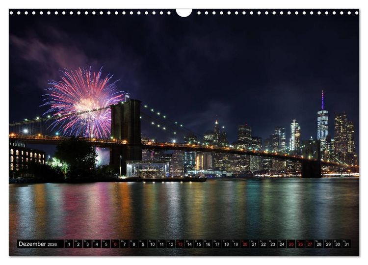 Produktbild: New York City - Zwischen Hudson und East River (Wandkalender 2026 DIN A3 quer), CALVENDO Monatskalender
