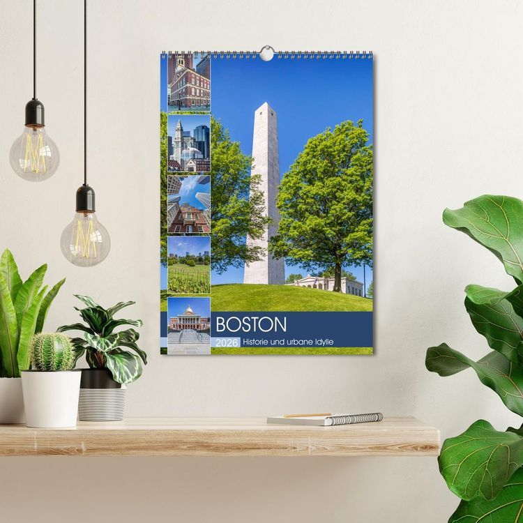 Produktbild: BOSTON Historie und urbane Idylle (Wandkalender 2026 DIN A3 hoch), CALVENDO Monatskalender