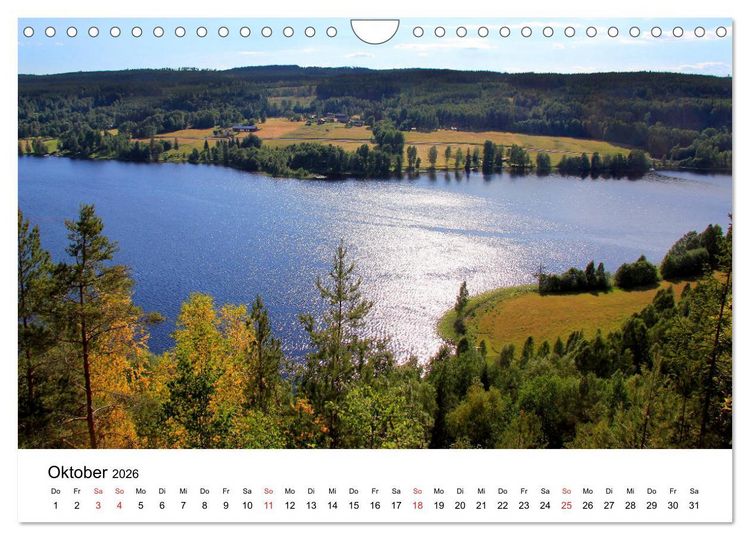 Produktbild: Schweden - V&auml;rmland (Wandkalender 2026 DIN A4 quer), CALVENDO Monatskalender
