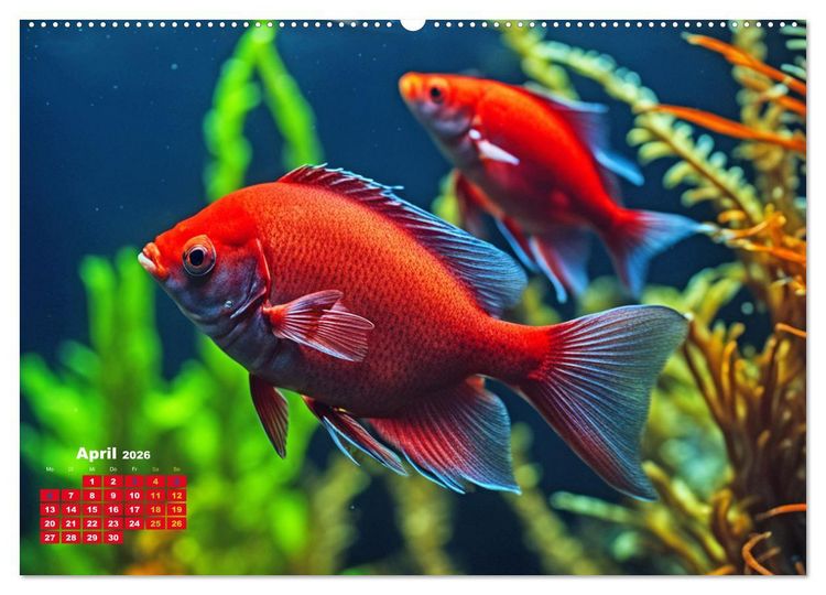 Produktbild: Tief unten im Meer Unterwasser Fantasy (hochwertiger Premium Wandkalender 2026 DIN A2 quer), Kunstdruck in Hochglanz