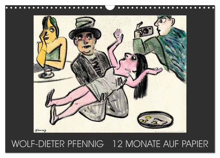 Produktbild: Wolf-Dieter Pfenning &ndash; 12 Monate auf Papier (Wandkalender 2026 DIN A3 quer), CALVENDO Monatskalender