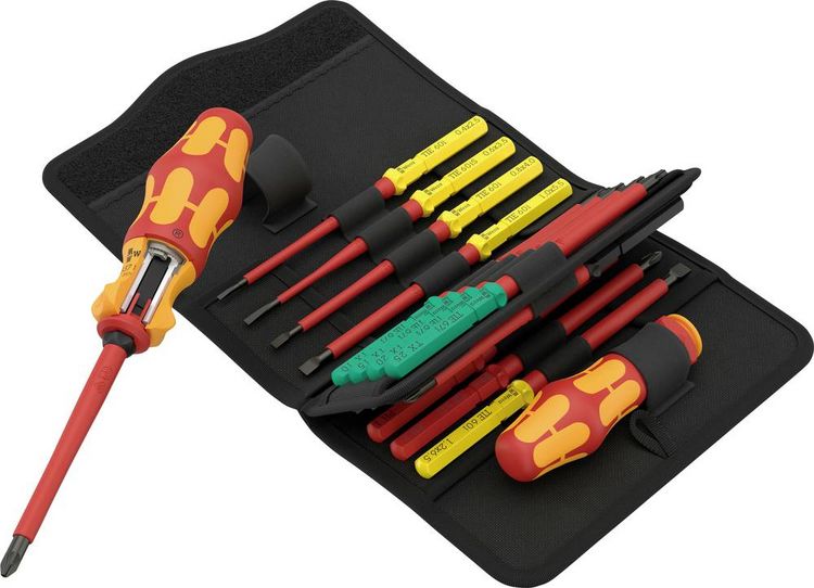 Produktbild: Wera VDE Schraubendreher-Set 17teilig Kreuzschlitz Phillips, Schlitz, Pozidriv, TORX