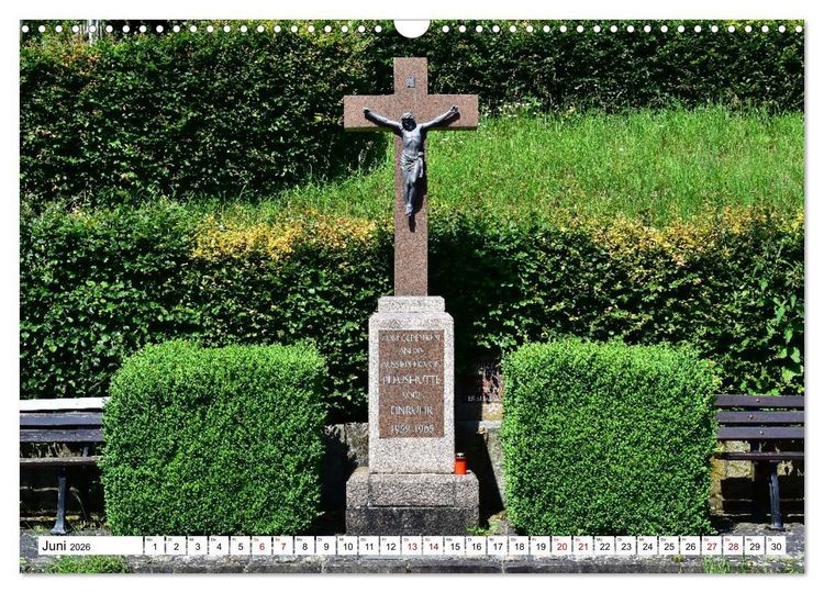 Produktbild: Kreuze und Kruzifixe rund um Simmerath in der Eifel (Wandkalender 2026 DIN A3 quer), CALVENDO Monatskalender