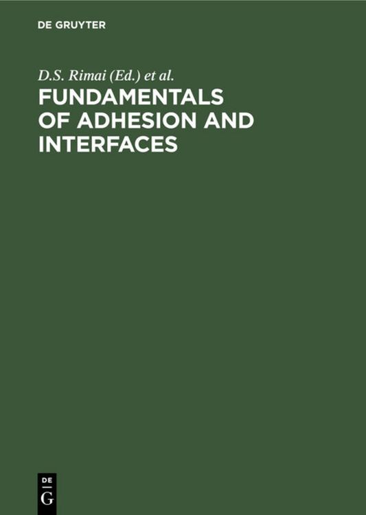 Produktbild: Fundamentals of Adhesion and Interfaces