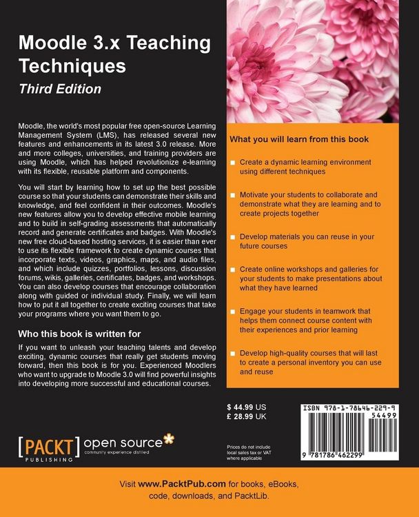 Produktbild: Moodle 3.x Teaching Techniques - Third Edition