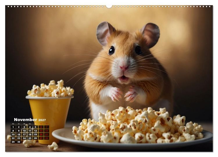 Produktbild: Hamstertage (Wandkalender 2027 DIN A2 quer), CALVENDO Monatskalender