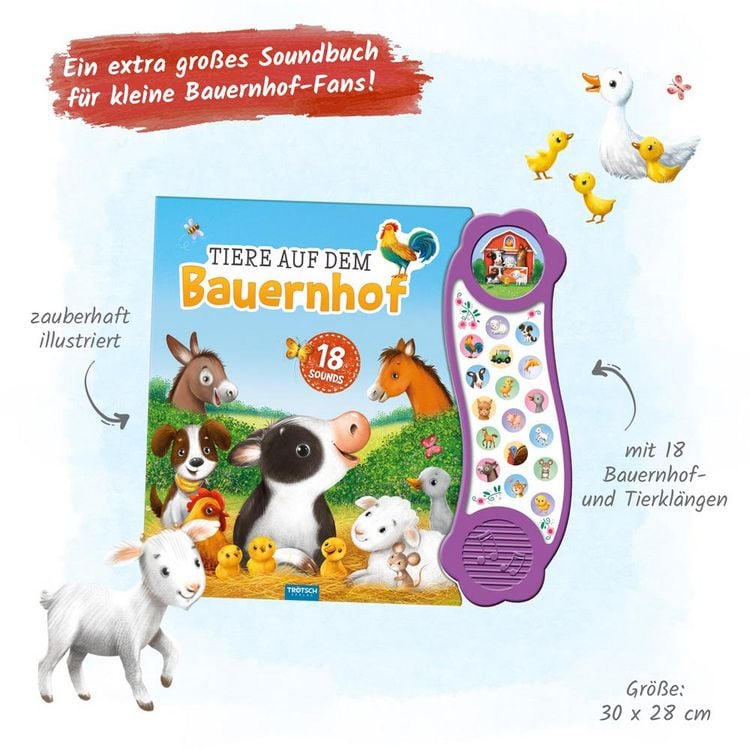 Produktbild: Tr&ouml;tsch Soundbuch Tiere auf dem Bauernhof