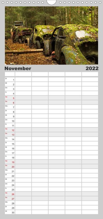 Produktbild: Familienplaner Rostende Legenden (Wandkalender 2022 , 21 cm x 45 cm, hoch)