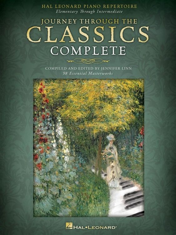 Produktbild: Journey Through the Classics - Hal Leonard Complete Piano Repertoire 98 Progressive Pieces for Beginner to Intermediate Pianists Piano Songbook with Online Audio for Lessons Practice and Recital