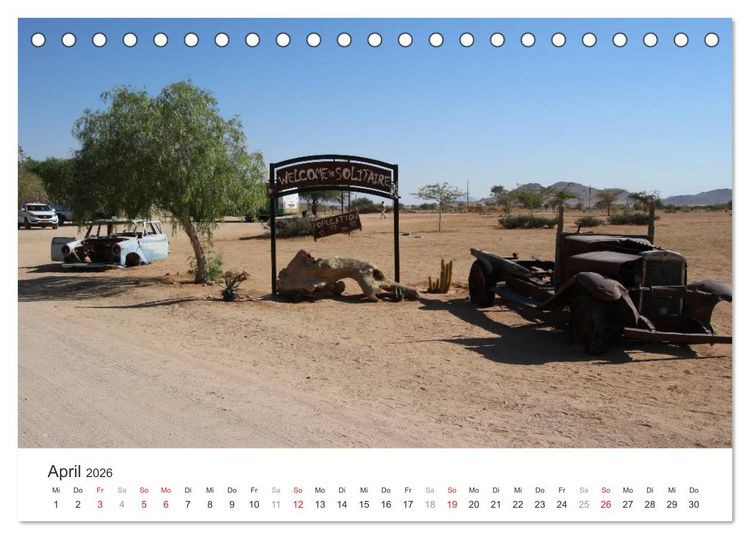 Produktbild: Namibia - Landschaftseindr&uuml;cke (Tischkalender 2026 DIN A5 quer), CALVENDO Monatskalender