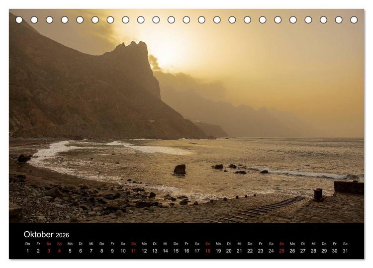 Produktbild: Teneriffa - Insel des ewigen Fr&uuml;hlings (Tischkalender 2026 DIN A5 quer), CALVENDO Monatskalender