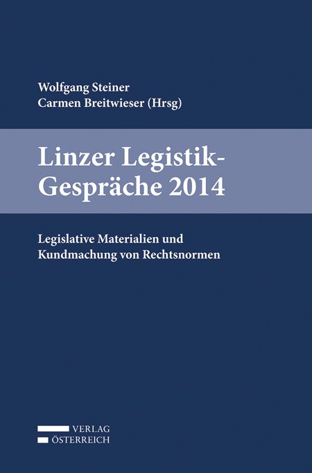 Produktbild: Linzer Legistik-Gespr&auml;che 2014