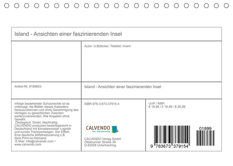 Produktbild: Island - Ansichten einer faszinierenden Insel (Tischkalender 2022 DIN A5 quer)