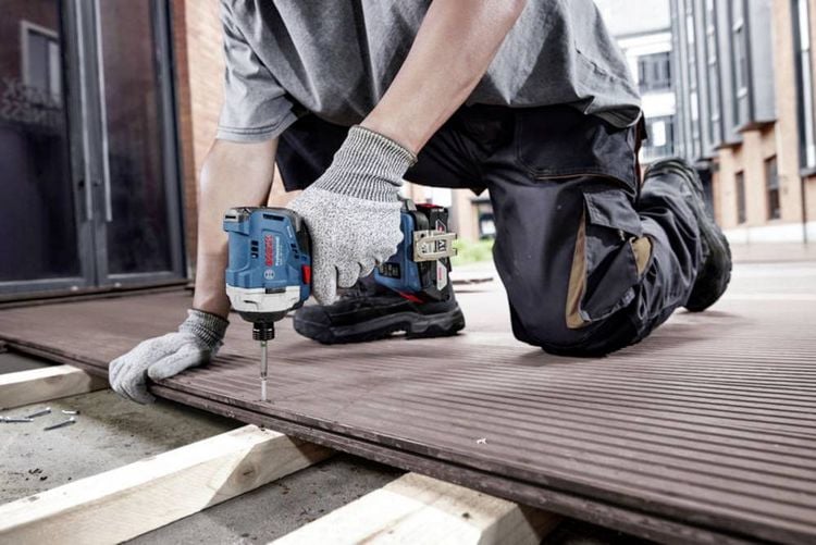 Produktbild: Bosch Professional GDR 18V-215 06019N2002 Akku-Drehschlagschrauber 215 Nm 18 V Anzahl mitgelieferte Akkus 2 4.0 Ah