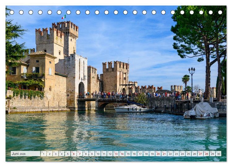 Produktbild: Unterwegs am Gardasee (Tischkalender 2026 DIN A5 quer), CALVENDO Monatskalender