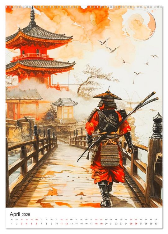 Produktbild: Japan. Impressionen im Aquarell-Stil (Wandkalender 2026 DIN A2 hoch), CALVENDO Monatskalender