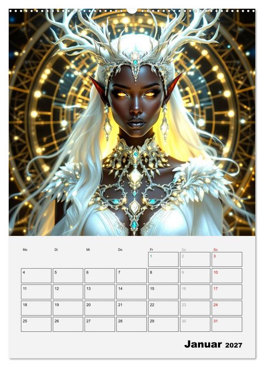 Produktbild: Herrscherinnen der Galaxien (hochwertiger Premium Wandkalender 2027 DIN A2 hoch), Kunstdruck in Hochglanz