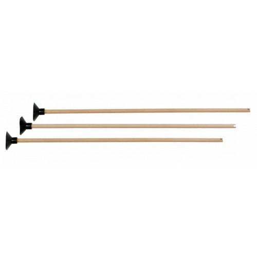 Produktbild: BestSaller 1274 - Kinder-Bogen mit Loch inkl. 3 Pfeilen, Buchenholz, 80cm, Holz-Bogen, Griff mit gr&uuml;ner Kunststoffwickelung