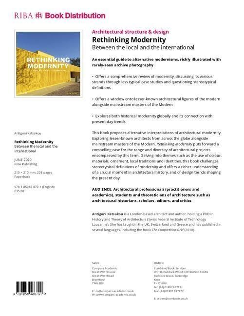 Produktbild: Katsakou, A: Rethinking Modernity