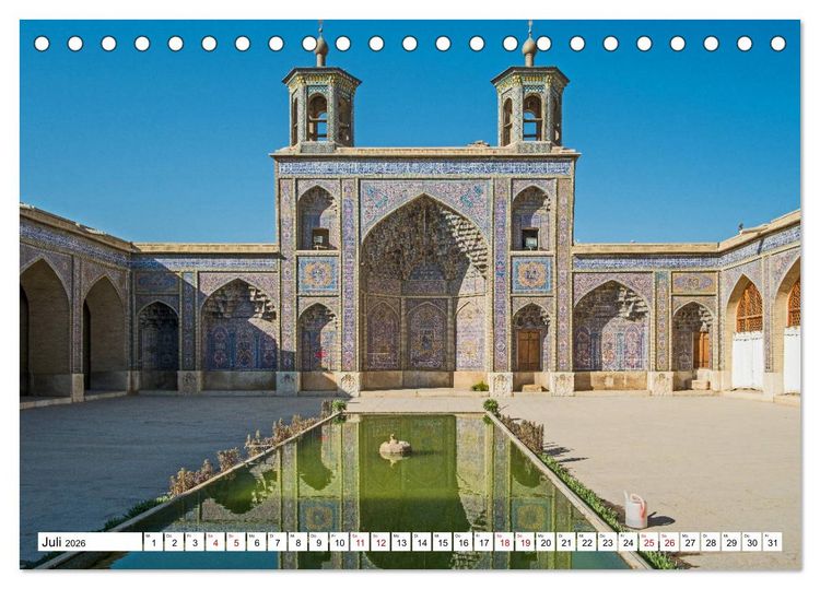 Produktbild: St&auml;dte des Irans - Shiraz (Tischkalender 2026 DIN A5 quer), CALVENDO Monatskalender