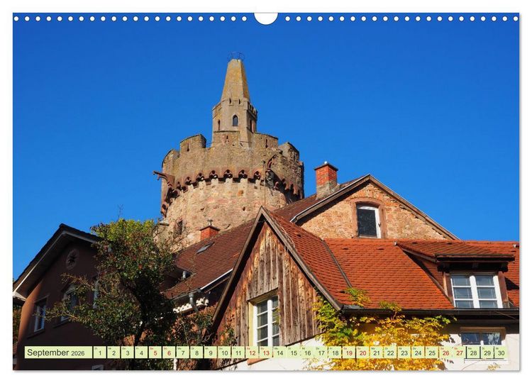 Produktbild: Weinheim erleben Schlosspark, Burgen und einladender Marktplatz (Wandkalender 2026 DIN A3 quer), CALVENDO Monatskalender