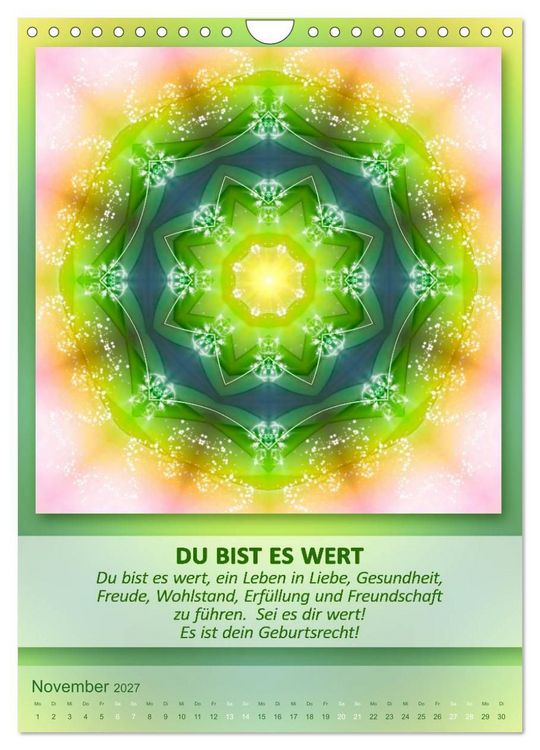 Produktbild: Light Energy Mandalas - Kalender - Vol. 1 (Wandkalender 2027 DIN A4 hoch), CALVENDO Monatskalender