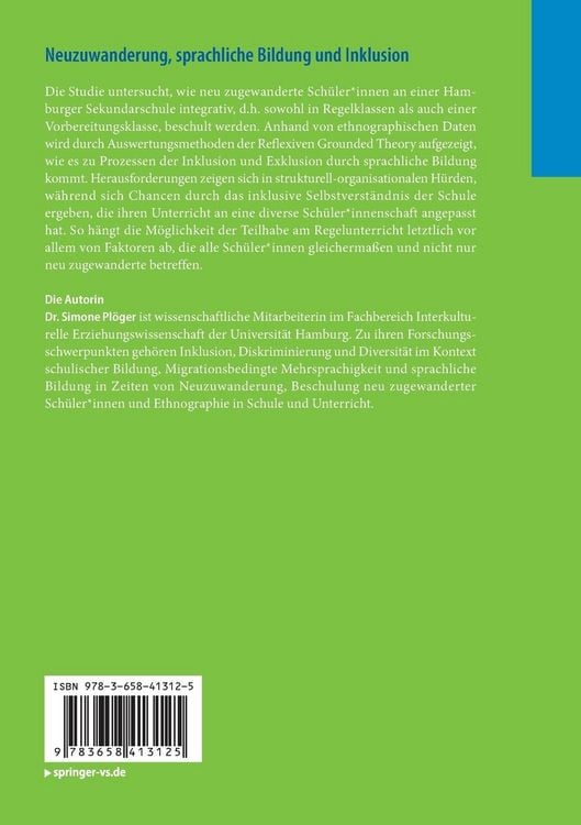 Produktbild: Neuzuwanderung, sprachliche Bildung und Inklusion