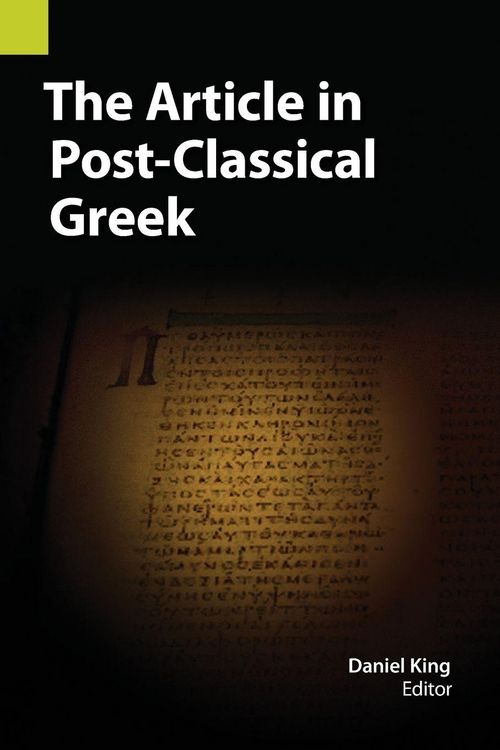 Produktbild: The Article in Post-Classical Greek