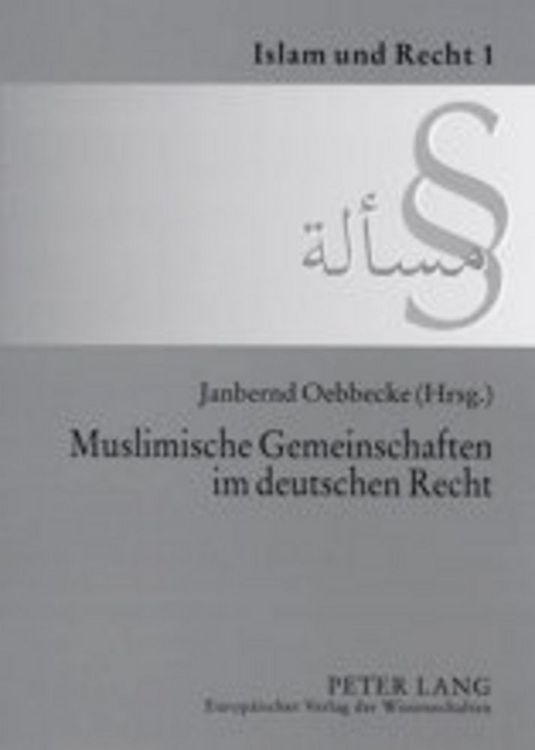 Produktbild: Muslimische Gemeinschaften im deutschen Recht