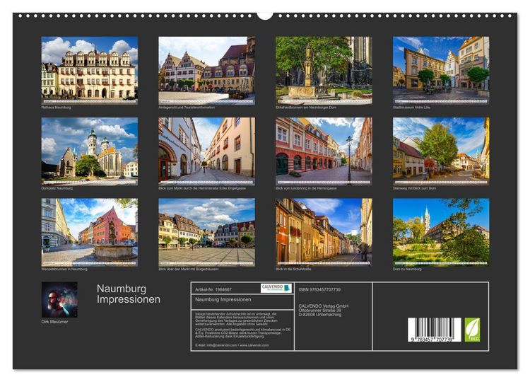 Produktbild: Naumburg Impressionen (hochwertiger Premium Wandkalender 2026 DIN A2 quer), Kunstdruck in Hochglanz