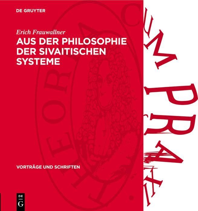 Produktbild: Aus der Philosophie der sivaitischen Systeme