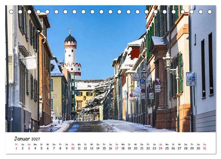 Produktbild: Bad Homburg Schlossblick (Tischkalender 2027 DIN A5 quer), CALVENDO Monatskalender