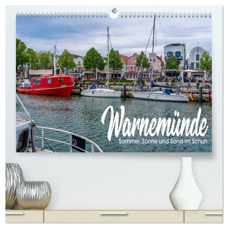 Produktbild: Warnem&uuml;nde - Sommer, Sonne und Sand im Schuh (hochwertiger Premium Wandkalender 2026 DIN A2 quer), Kunstdruck in Hochglanz