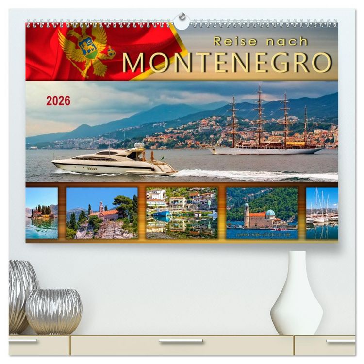 Produktbild: Reise nach Montenegro (hochwertiger Premium Wandkalender 2026 DIN A2 quer), Kunstdruck in Hochglanz