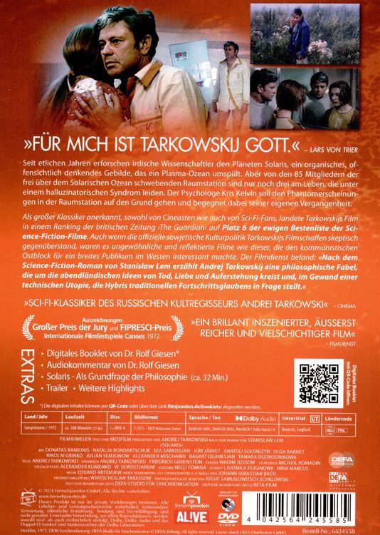 Produktbild: Solaris &ndash; Special Restored Edition (Filmjuwelen / DEFA Science Fiction)