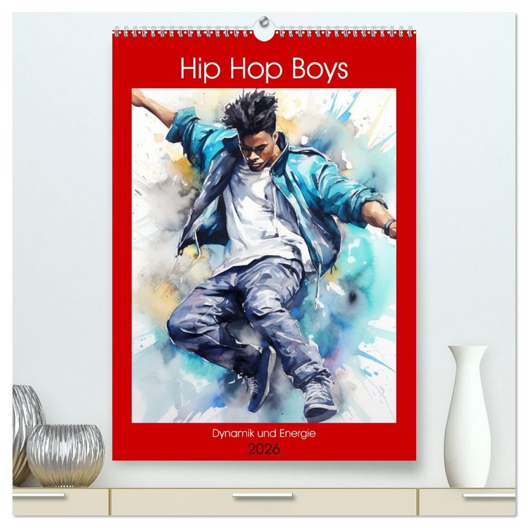 Produktbild: Hip Hop Boys. Dynamik und Energie (hochwertiger Premium Wandkalender 2026 DIN A2 hoch), Kunstdruck in Hochglanz