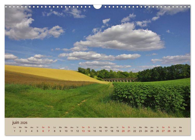 Produktbild: Paysages de l'Yonne (Calendrier mural 2026 DIN A3 vertical), CALVENDO calendrier mensuel