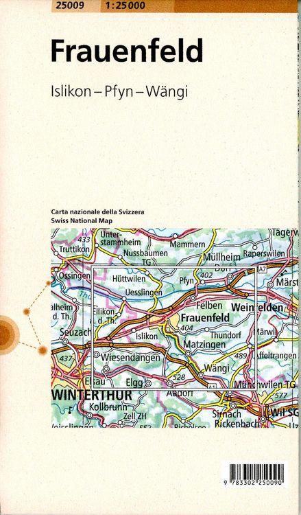 Produktbild: Swisstopo 1 : 25 000 Frauenfeld
