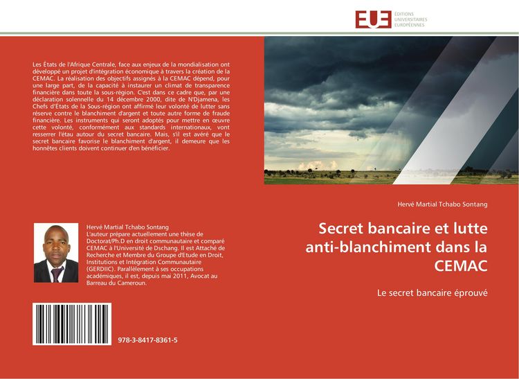 Produktbild: Secret bancaire et lutte anti-blanchiment dans la CEMAC