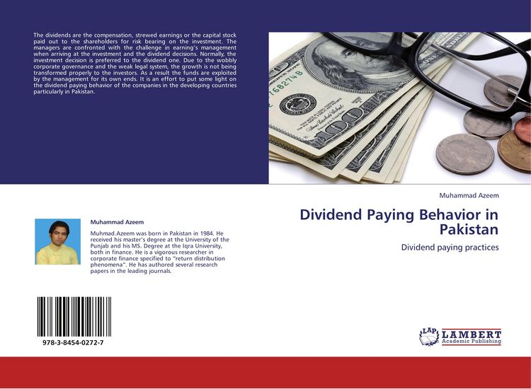 Produktbild: Dividend Paying Behavior in Pakistan