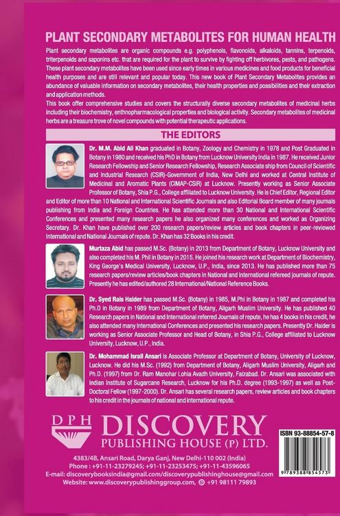 Produktbild: Plant Secondary Metabolites for Human Health