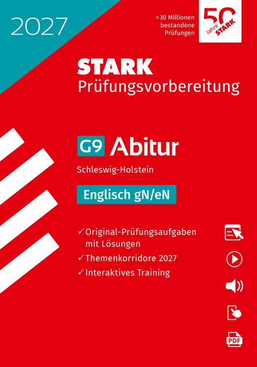 Produktbild: STARK Englisch gN/eN - Abitur 2027 Schleswig-Holstein - Pr&uuml;fungsvorbereitung