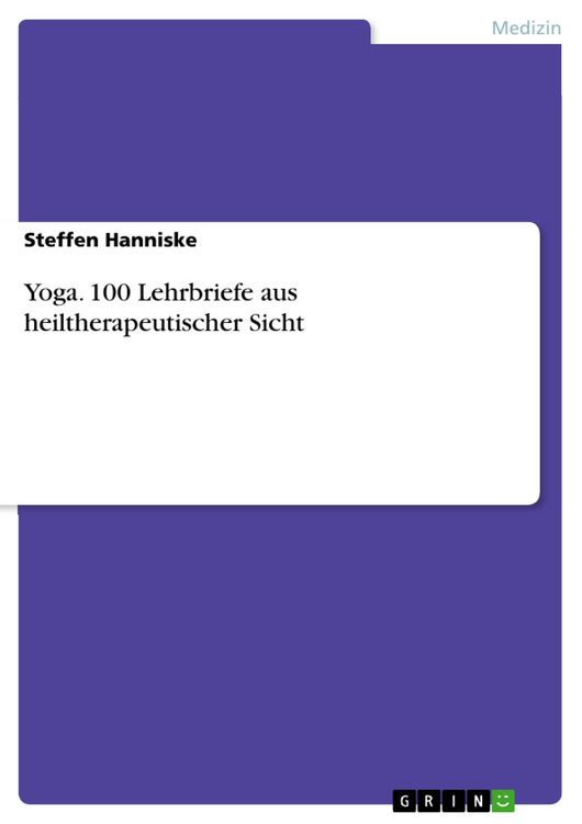Produktbild: Yoga. 100 Lehrbriefe aus heiltherapeutischer Sicht