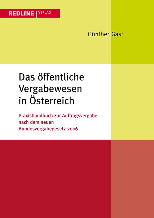 Produktbild: Das &ouml;ffentliche Vergabewesen in &Ouml;sterreich