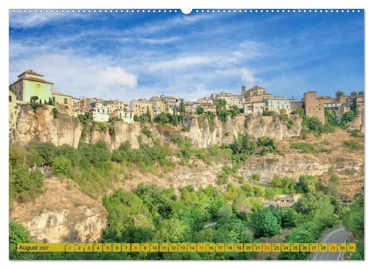 Produktbild: Die h&auml;ngenden H&auml;user von Cuenca (Wandkalender 2027 DIN A2 quer), CALVENDO Monatskalender